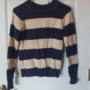 Blue and white sweater long sleeve